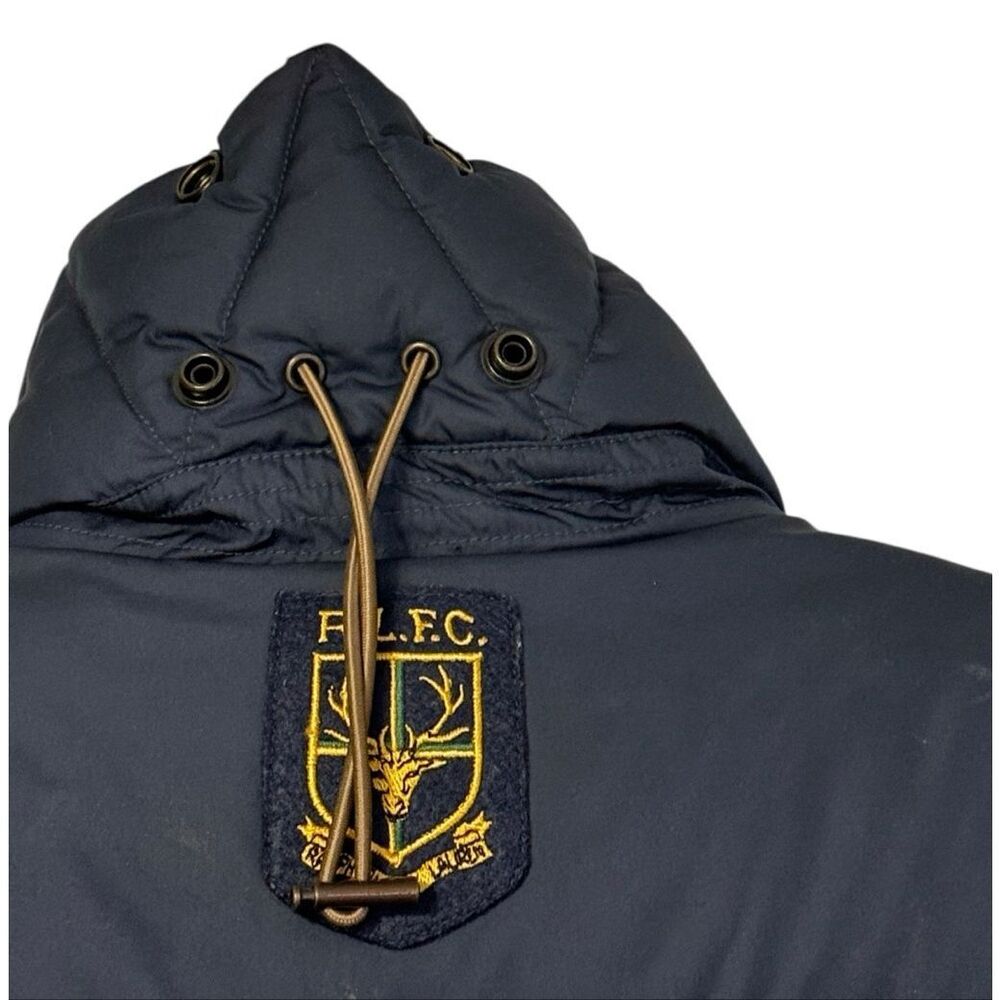Ralph Lauren Rugby Quilted Down Puffer Vest XS Suede Patch Collectible - Picture 5 of 9